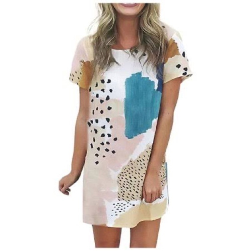Abstract dot dress